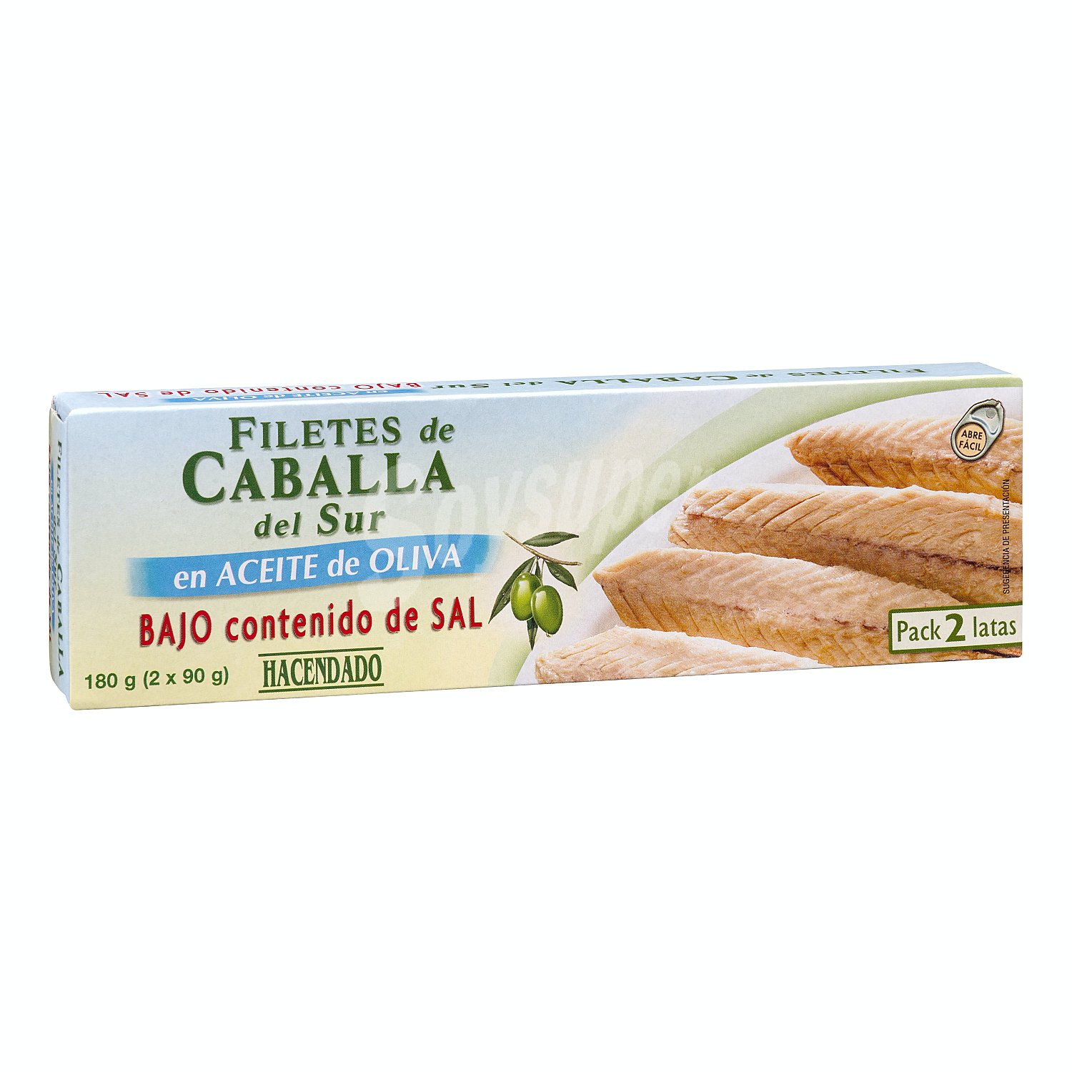 Caballa sur filete aceite oliva baja en sal