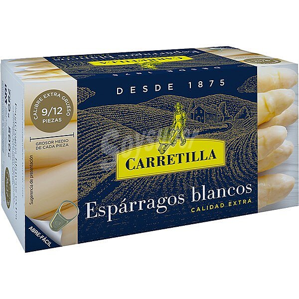 espárragos blancos extra 9-12 piezas