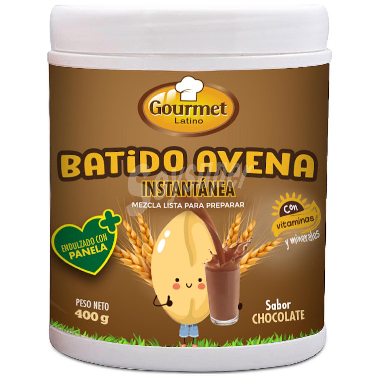 Batido de avena sabor a chocolate