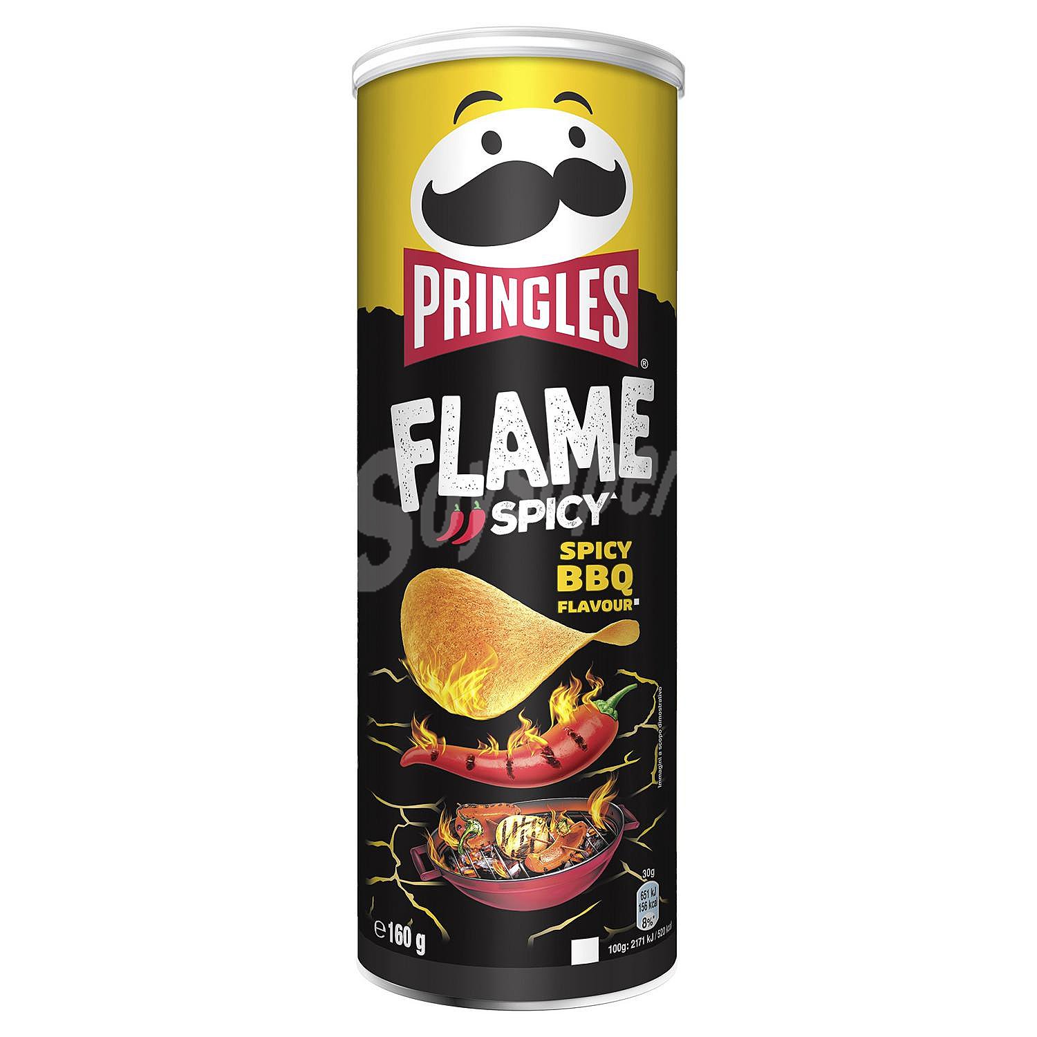 Aperitivo de patata Spicy BBQ Flame Pringles