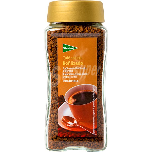 café soluble liofilizado de Colombia