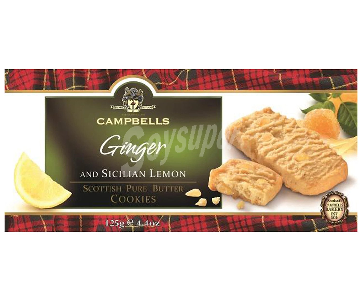 Cambell`s Galleta de mantequilla ginger limón cambells