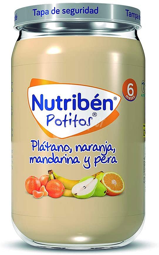 Potitos® de fruta (plátano, naranja, mandarina y pera) a partir de 6 meses