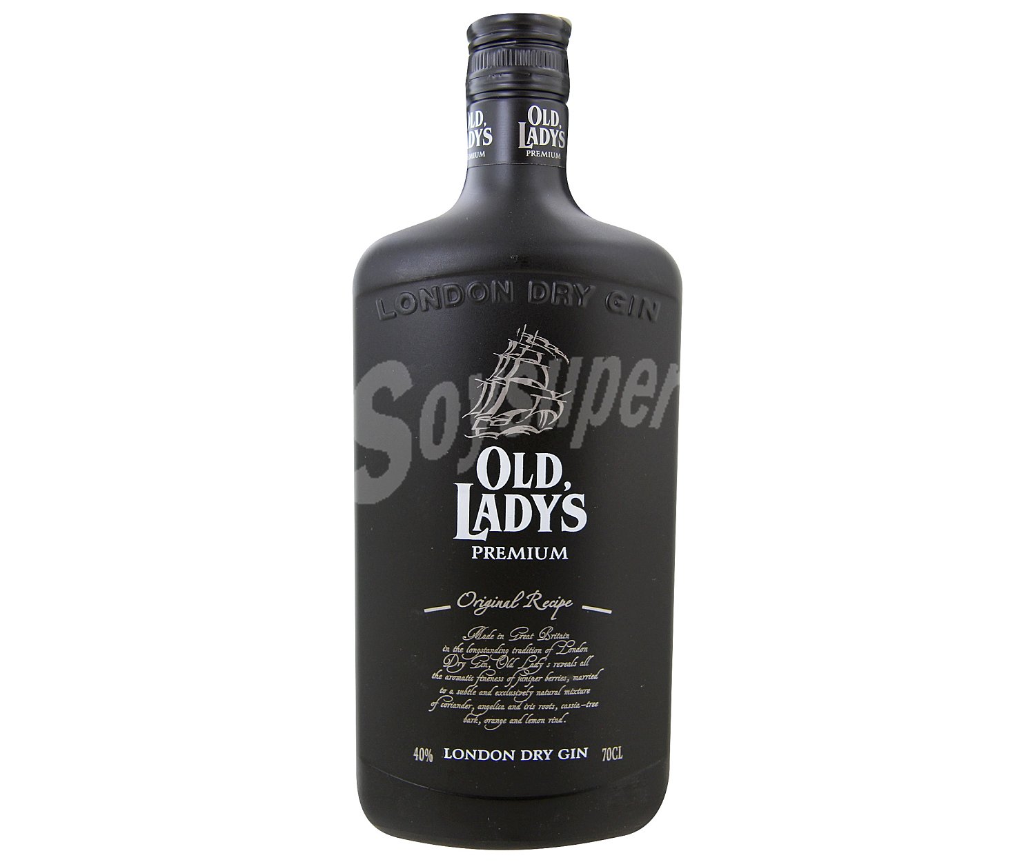 Ginebra premium tipo dry gin OLD lady's