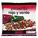 Pimiento rojo-verde dados congelado