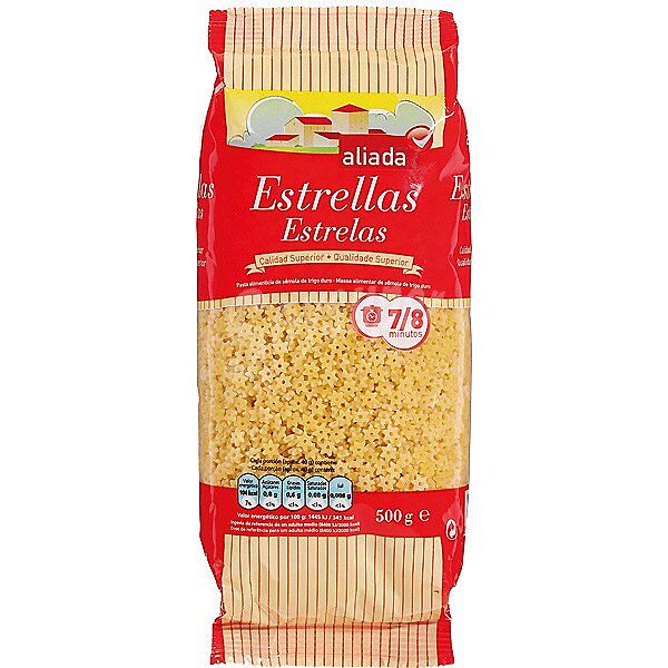 Pastas para sopa estrellas