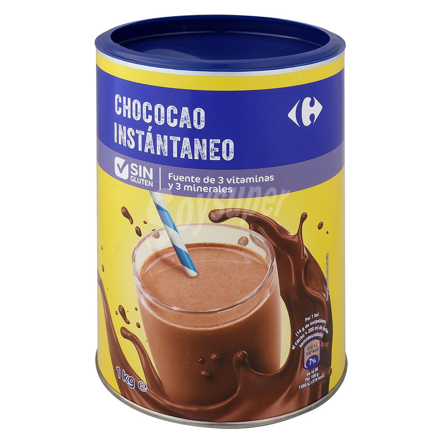 Cacao instantáneo Carrefour sin gluten