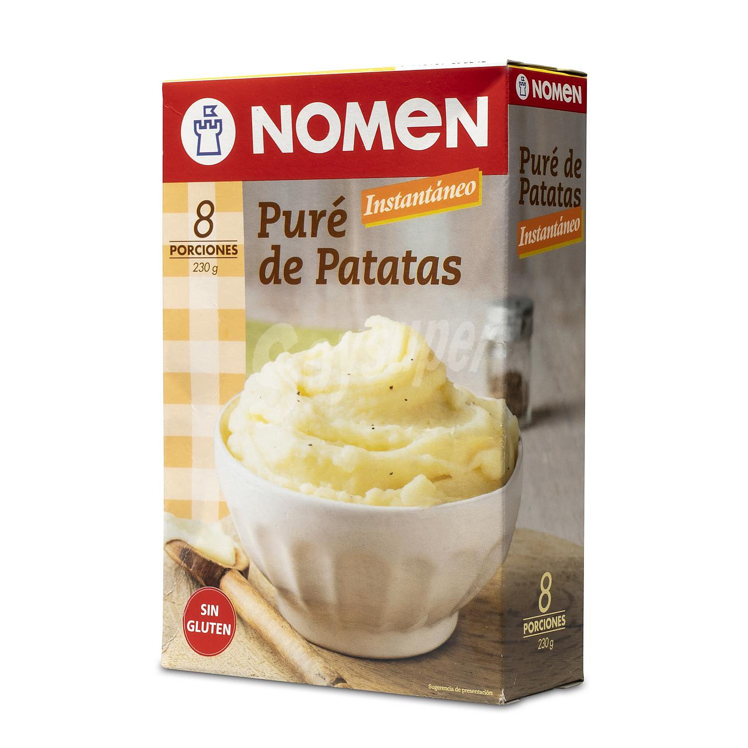 Puré de patatas sin gluten