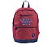 Mochila juvenil Chill Out color rojo con bolsillos frontales,