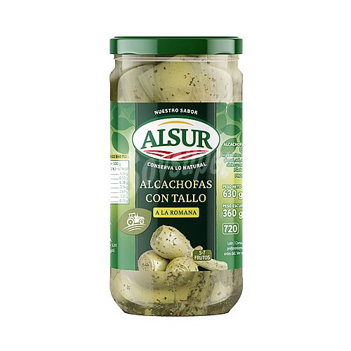 Alsur Alcachofas con tallo 5-7 frutos alsur