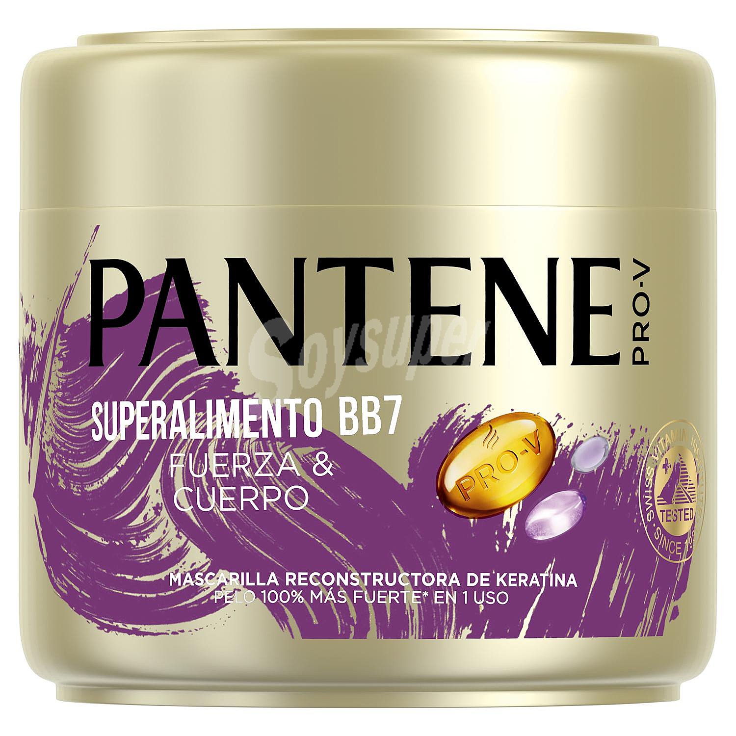 Mascarilla de pelo reconstructora de Keratina Superalimento BB7 fuerza y cuerpo