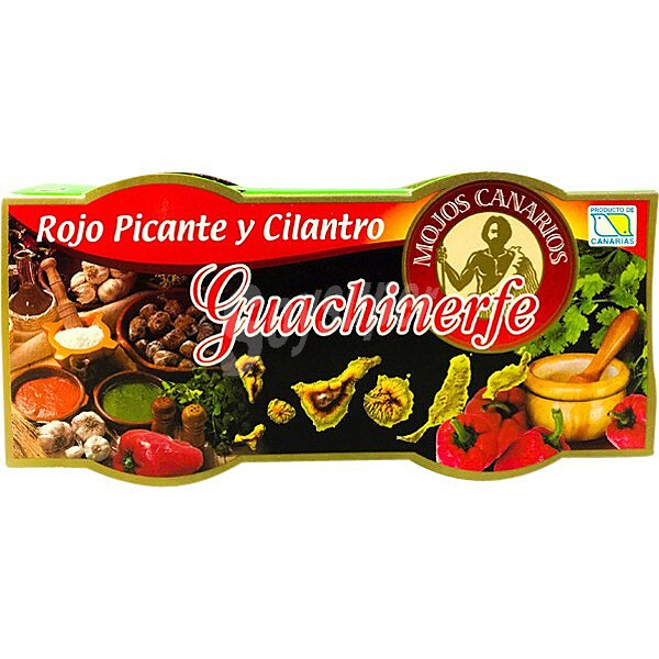 Mojo rojo picante y cilantro