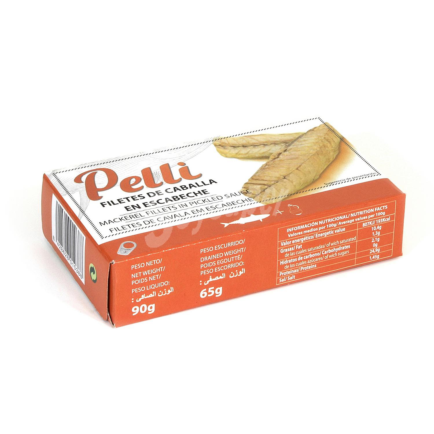 Filetes de caballa en escabeche Pelli