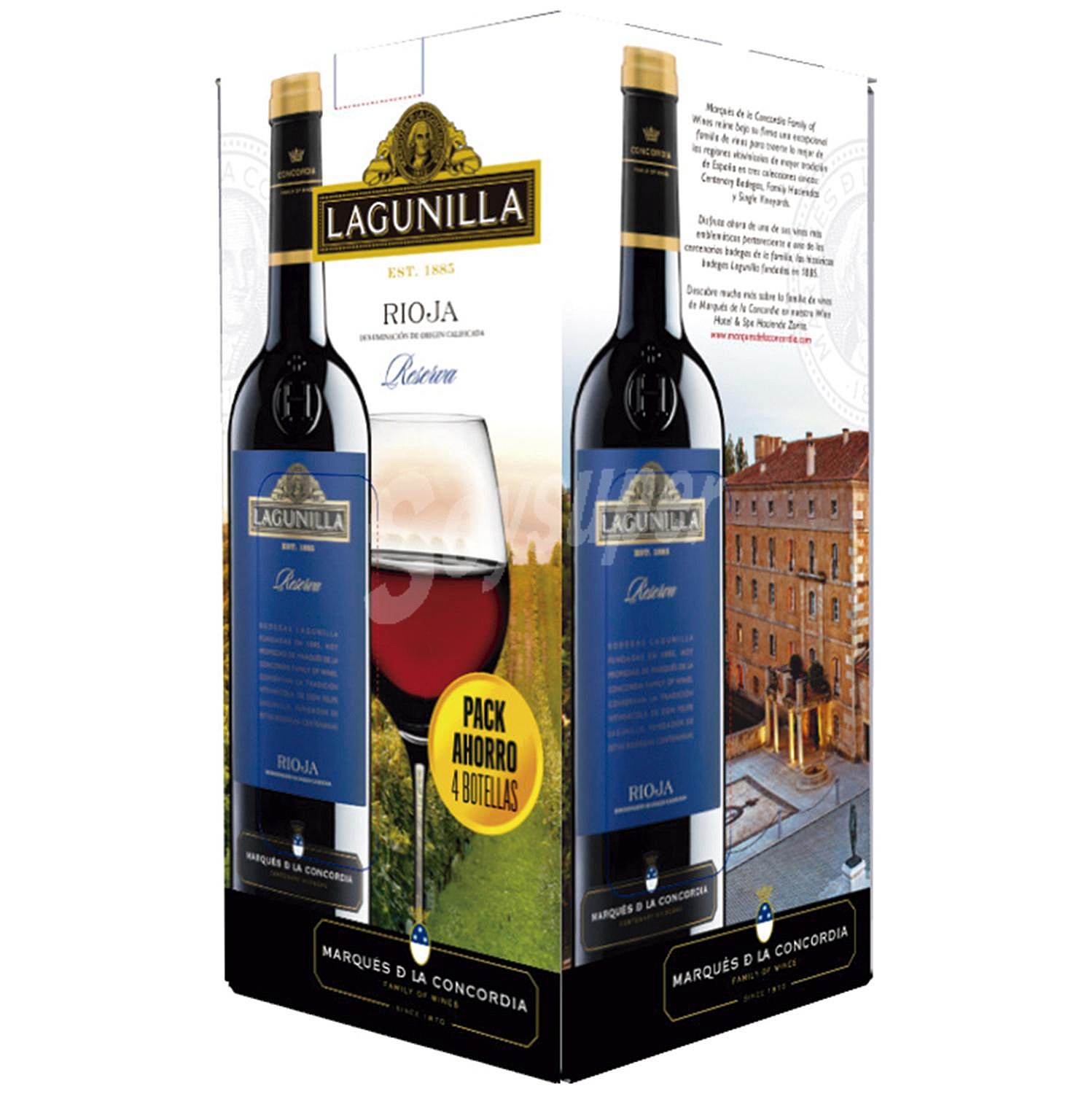 Caja de de vino tinto reserva Lagunilla d.o.ca. Rioja 75 cl