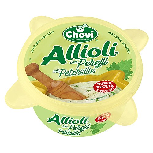 Chovi Allioli con perejil, elaborado sin gluten y sin azucar chovi