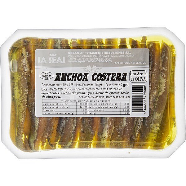 Anchoa costera en aceite de oliva