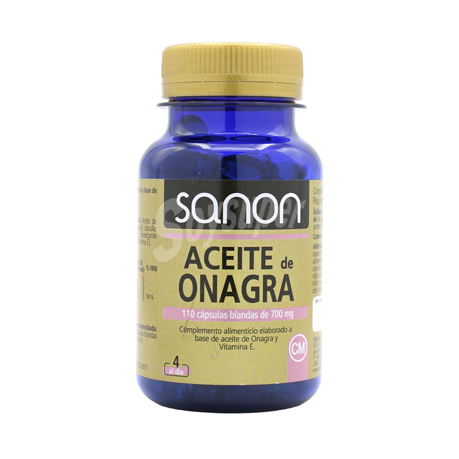 Aceite de onagra en cápsulas blandas Sanon