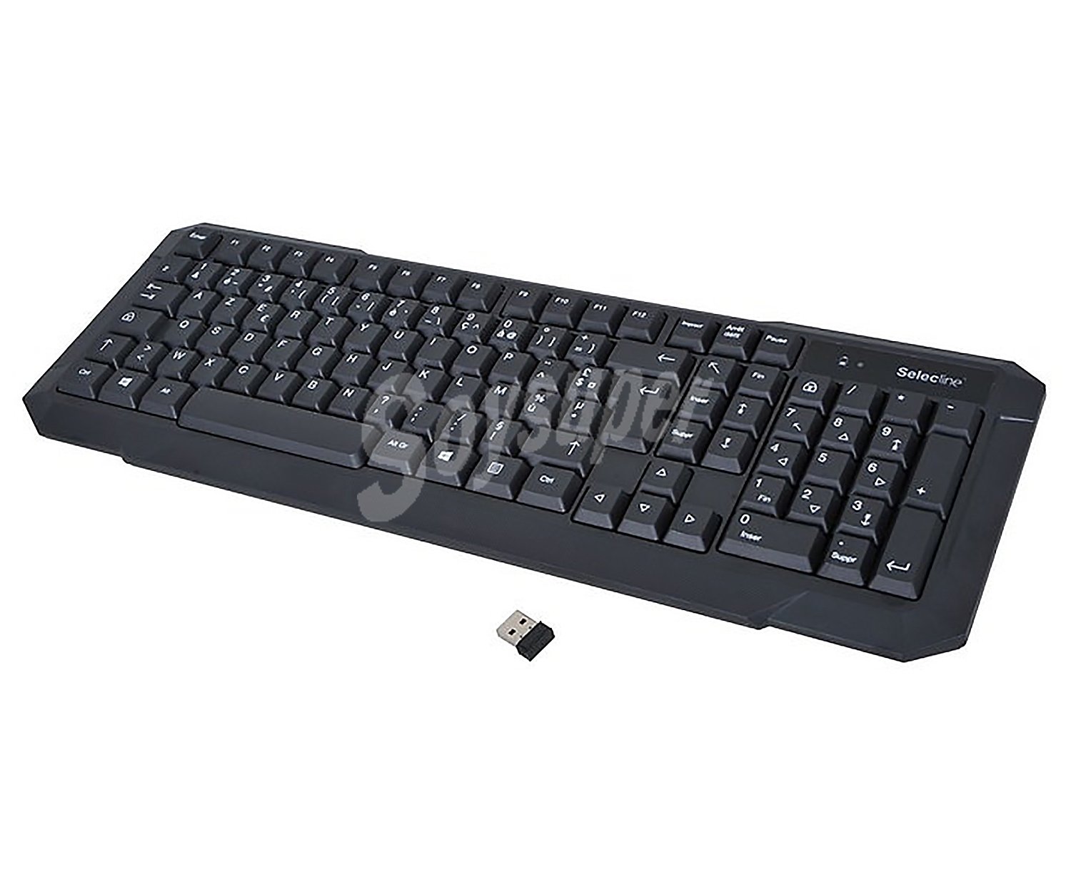 Teclado inalámbrico conexión recpetor usb