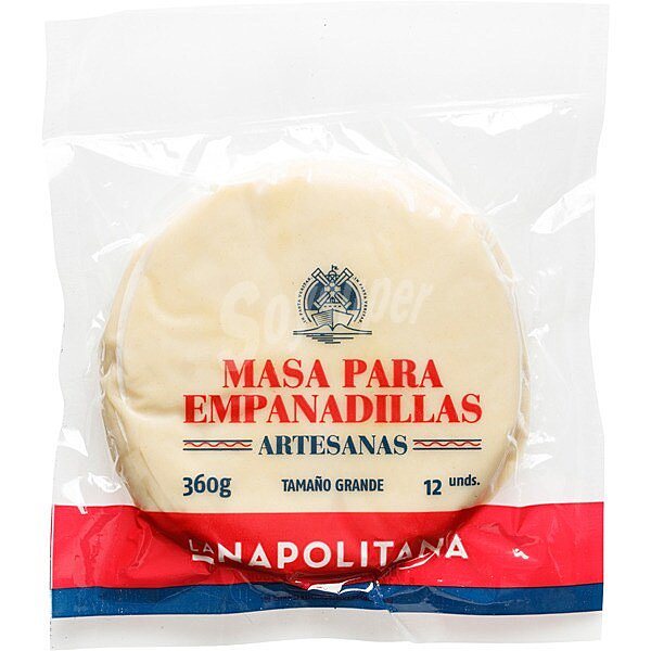 Masa para empanadillas grandes refrigerada