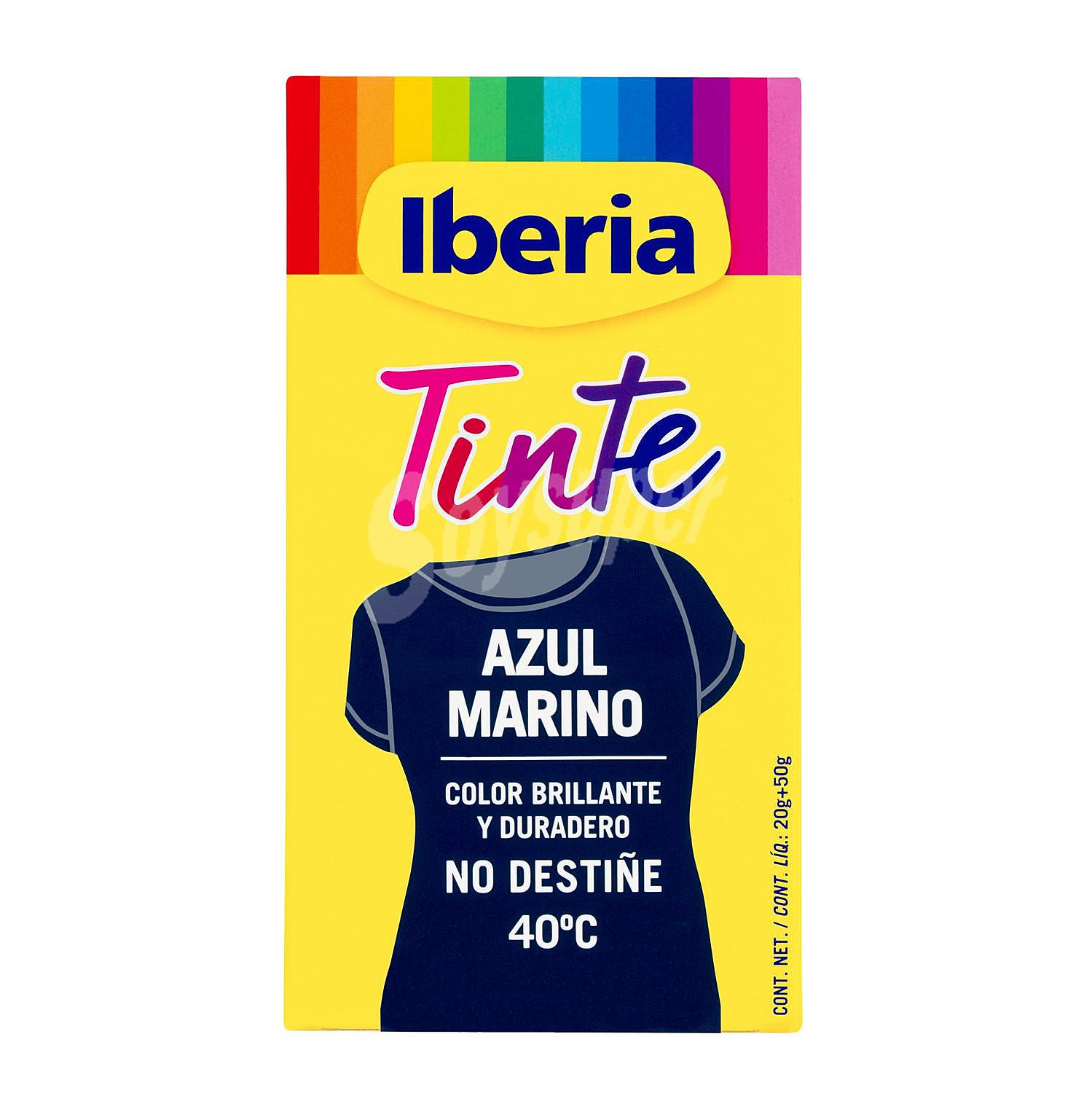 Tinte de color azul marino iberia