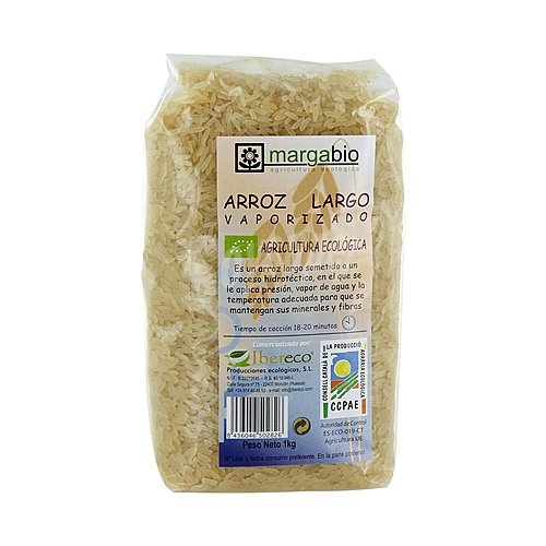 Margabio Arroz Grano Largo Vaporizado ecológico margabio