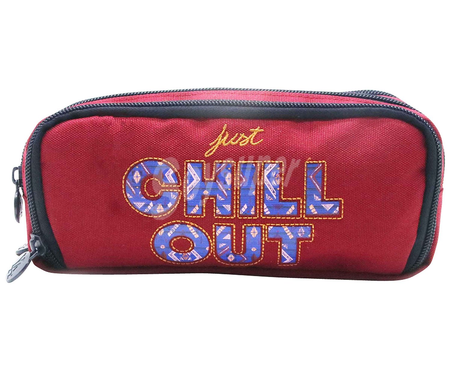 Estuche portatodo escolar de 2 compartimentos Chill Out,