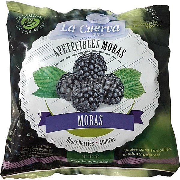 Moras 100% naturales, sin conservantes ni colorantes