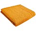 Toalla de ducha 100% algodón color amarillo ocre, densidad de 500g/m², actuel.