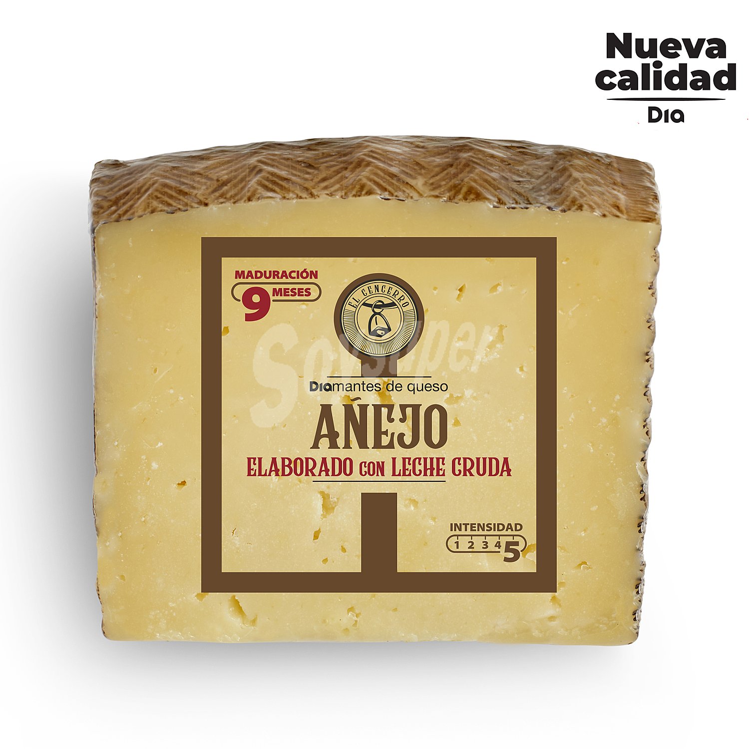 Queso mezcla añejo con leche cruda 9 meses cuña EL cencerro