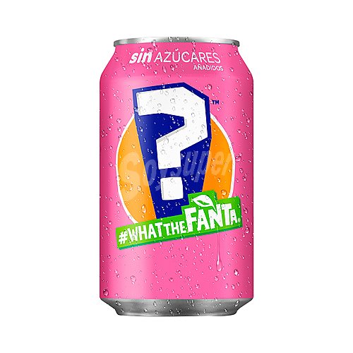 Fanta What the fanta Refresco de sabor misterioso 3, sin azúcares añadidos