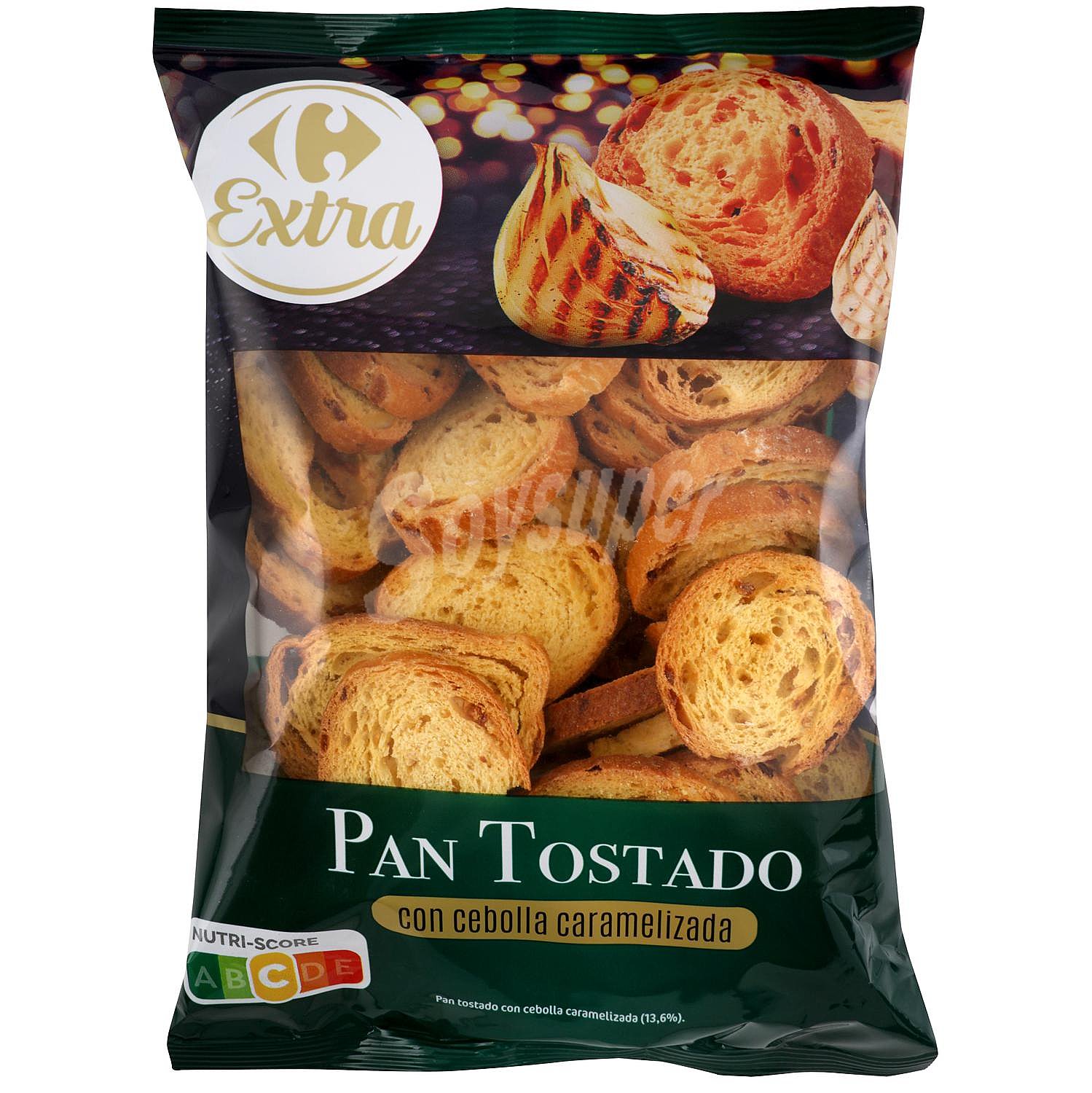 Pan tostado con cebolla caramelizada Carrefour Extra