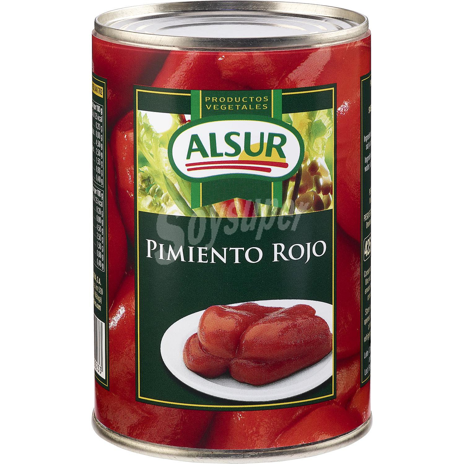 Pimiento rojo al natural Alsur sin lactosa