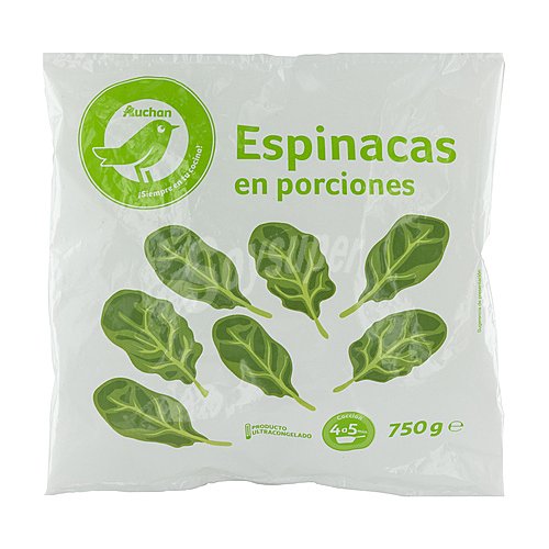 Producto económico alcampo Espinacas ultracongeladas en porciones producto económico alcampo