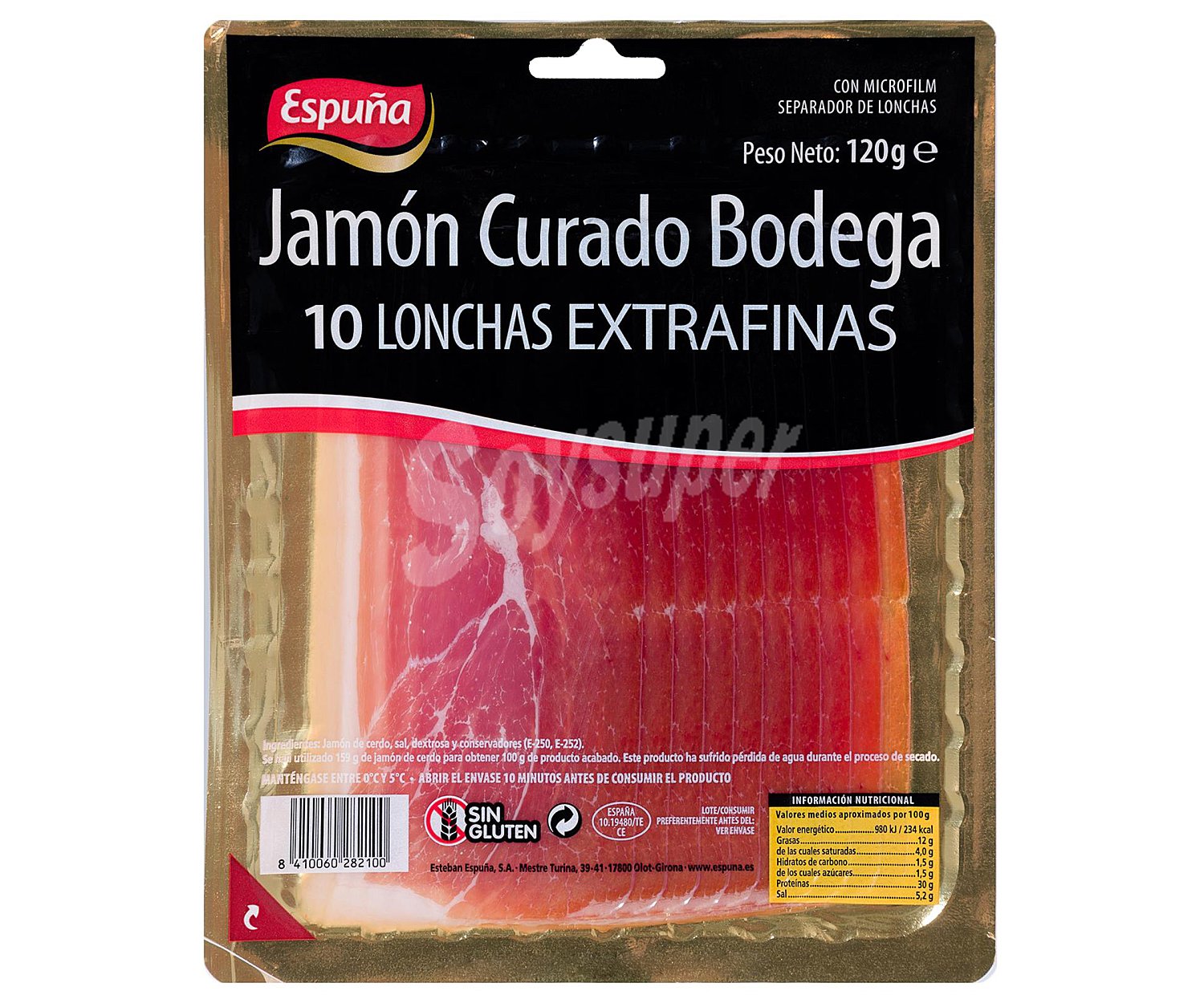 Jamón curado fino