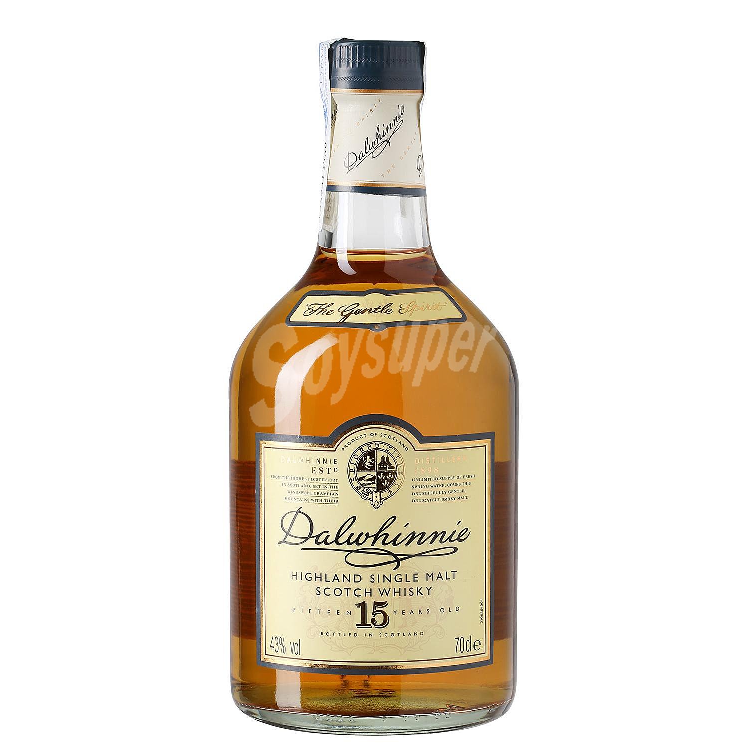 Whisky single malt 15 años