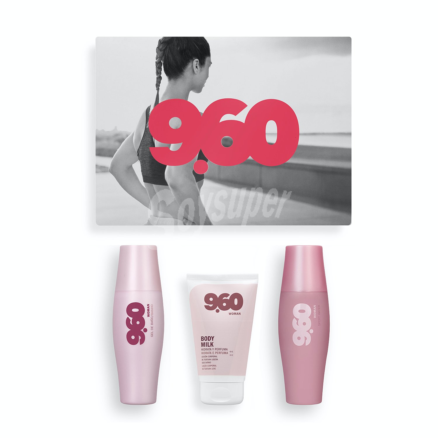 Lote mujer EAU toilette 200 ml + GEL baño 200 ml + body milk 125 ml