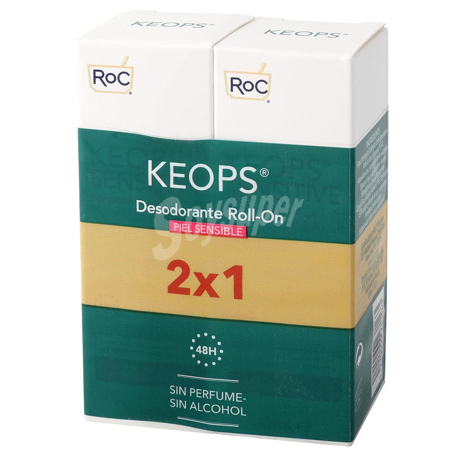 Desodorante roll-on piel sensible Roc Keops