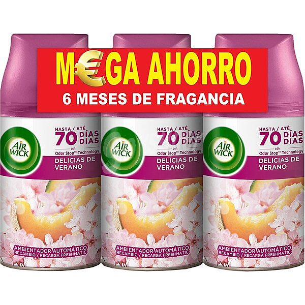 Ambientador automático frescor Delicias de Verano recambio