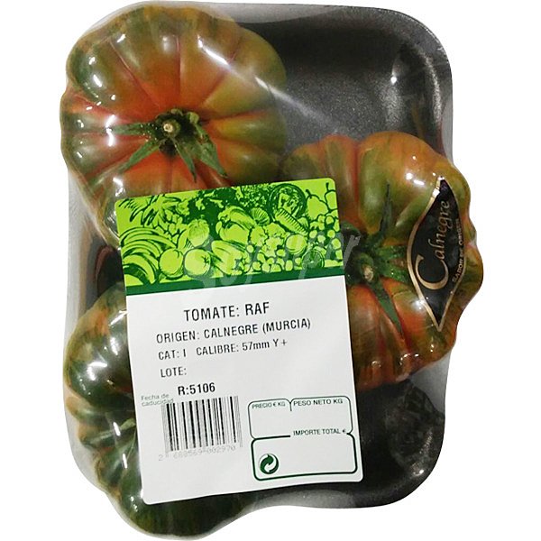 Tomate raf origen Calnegre