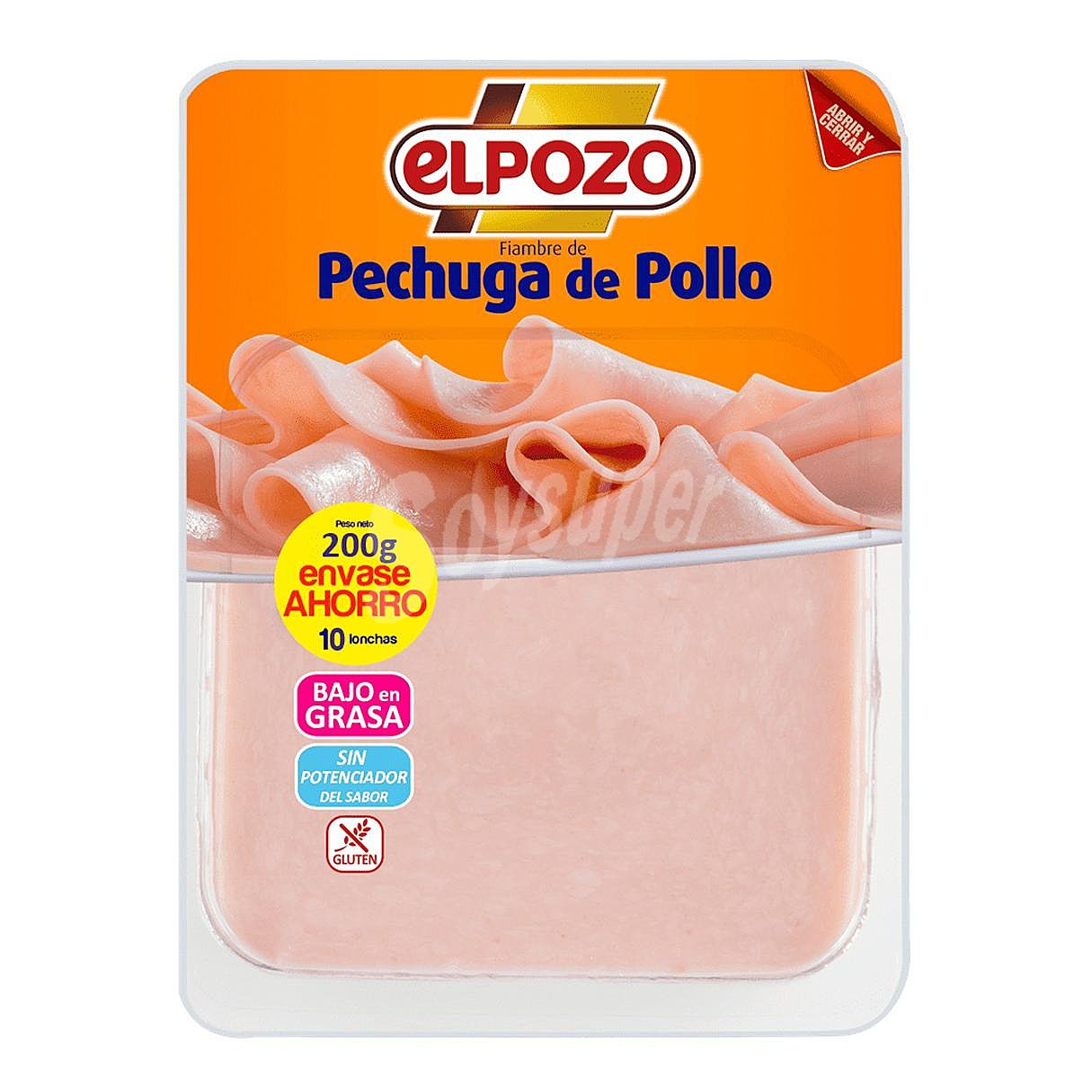 Pechuga de pollo en lonchas El Pozo sin gluten