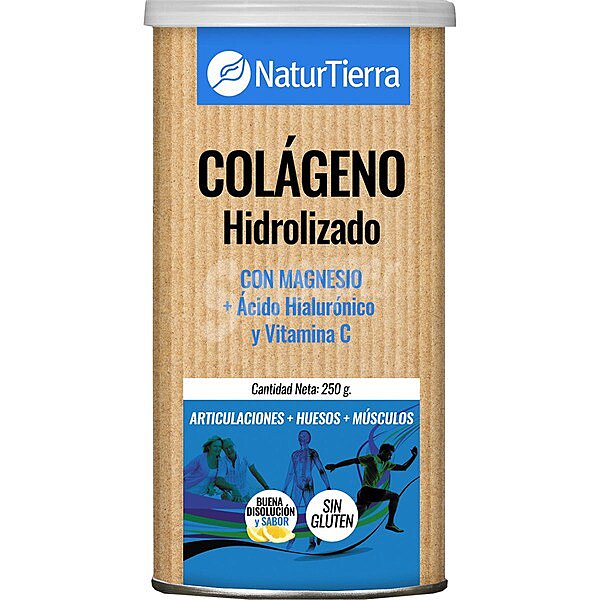 Colágeno hidrolizado con magnesio + ácido hialurónico y vitamina C