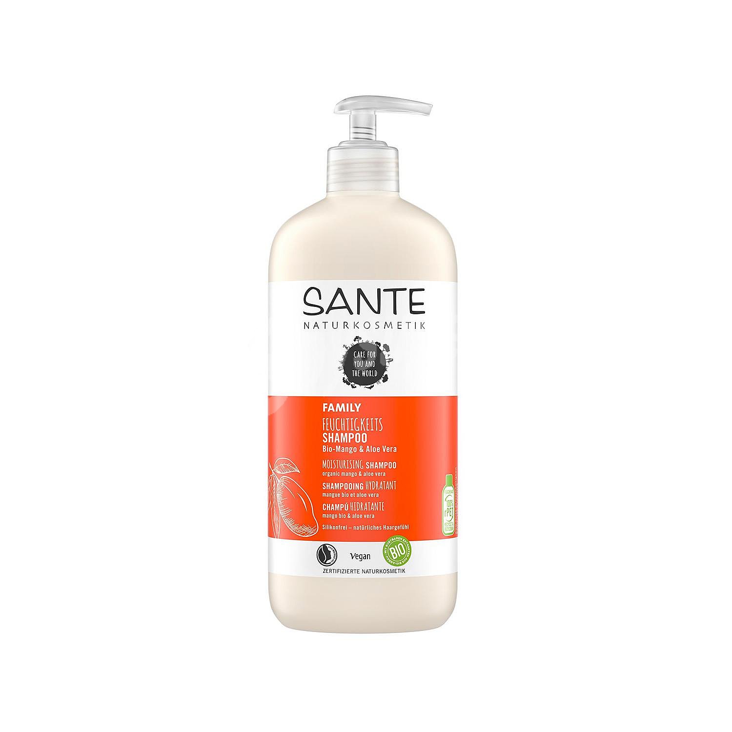 Champú hidratante mango - aloe vera ecológico Sante