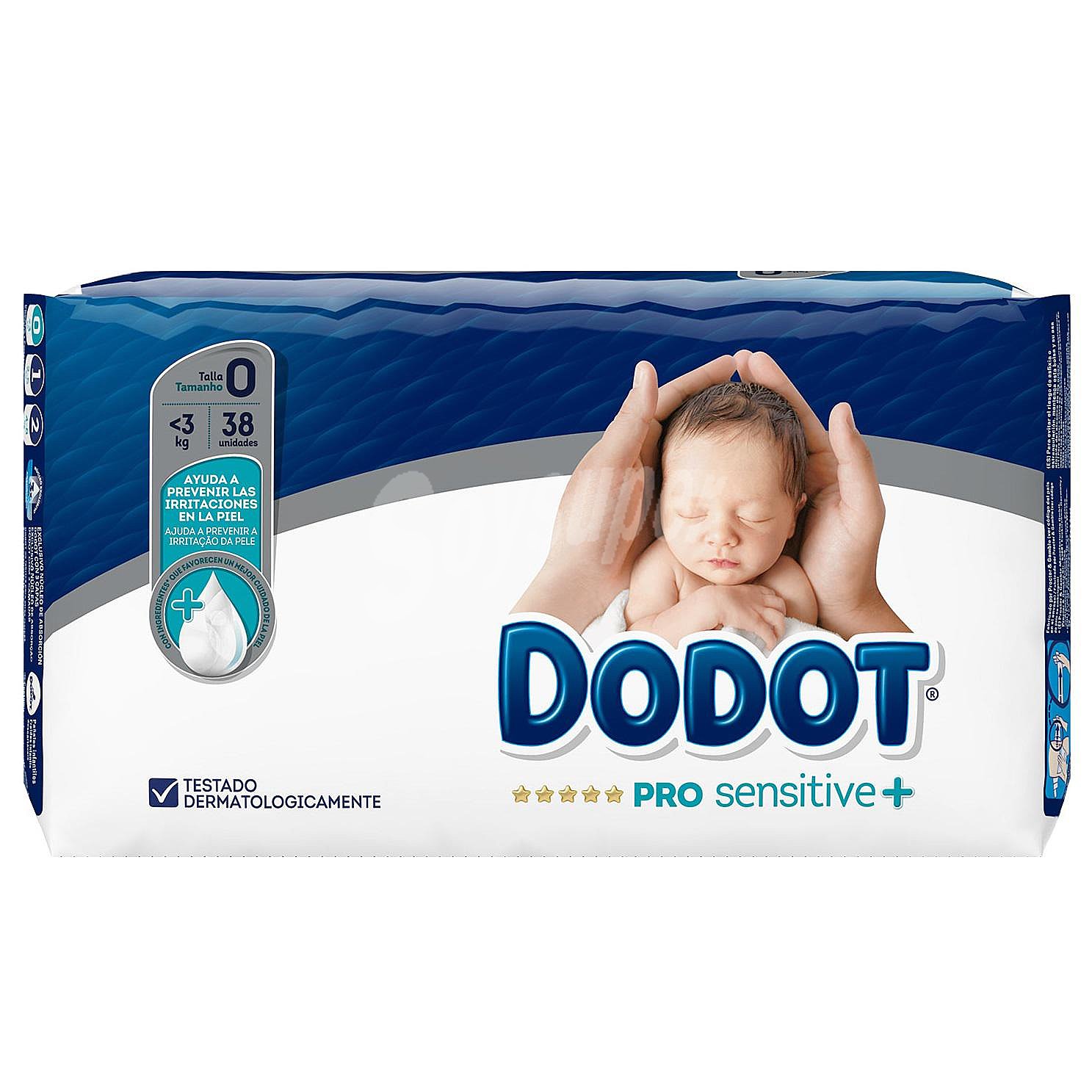 Pañales Dodot Pro Sensitive recién nacido T0 -3 kg