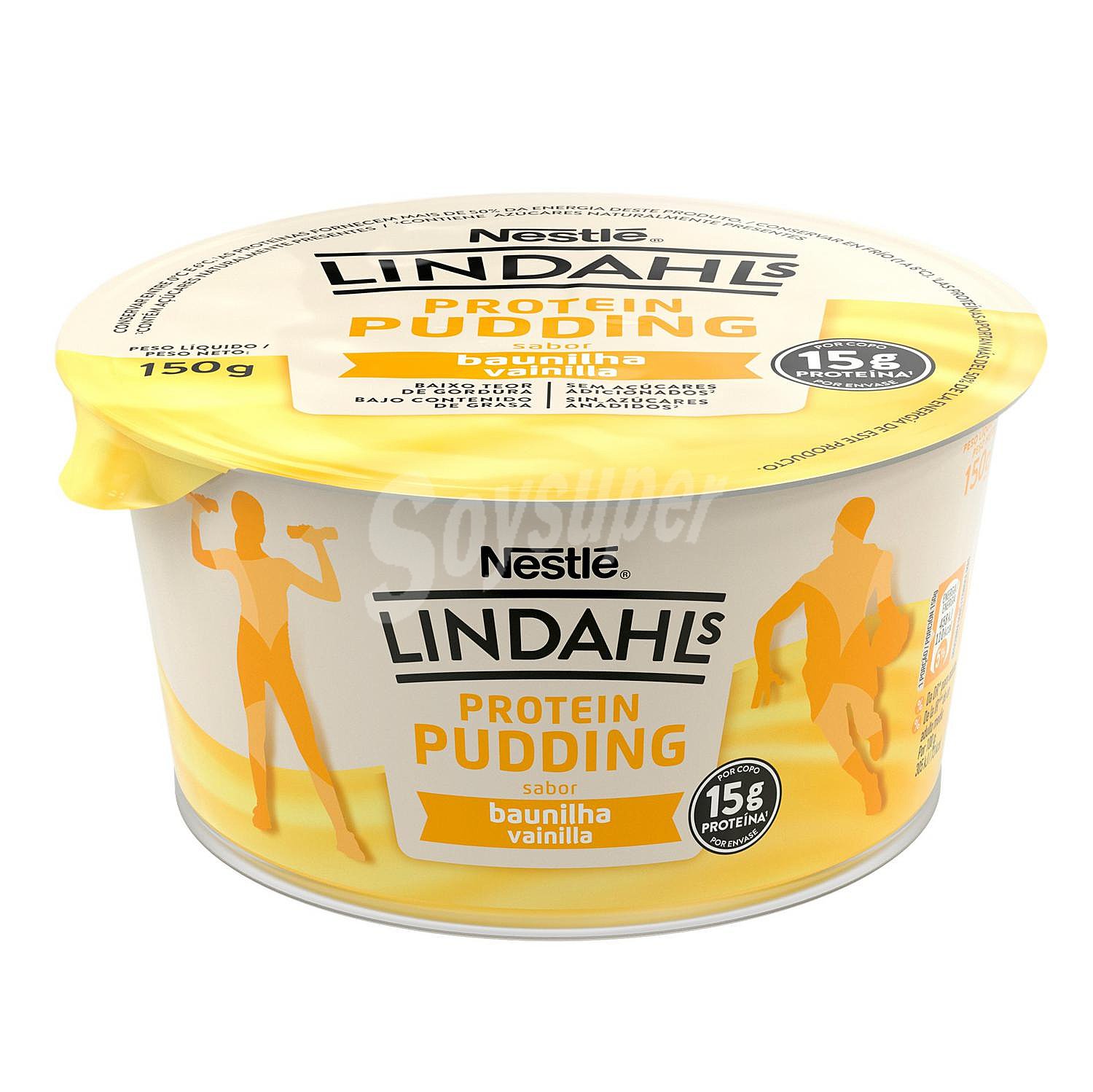 Pudding de proteínas sabor vainilla sin azúcar añadido Nestlé Lindahls