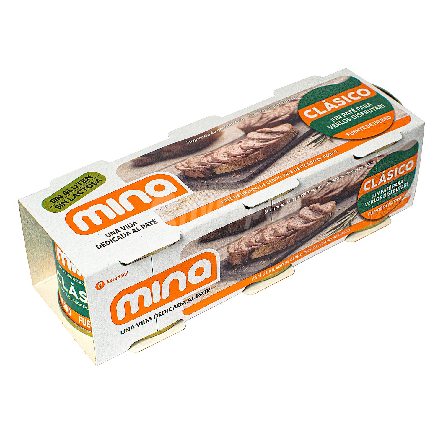 Paté de hígado de cerdo Mina lata