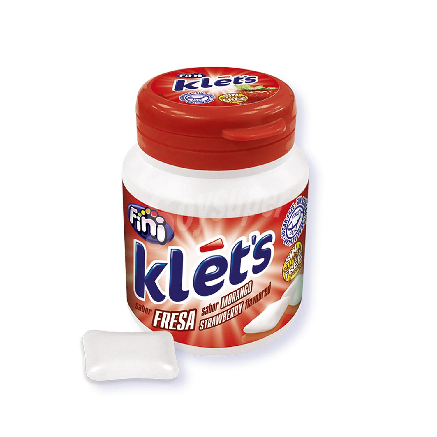 Chicles de fresa Klét's Fini sin gluten