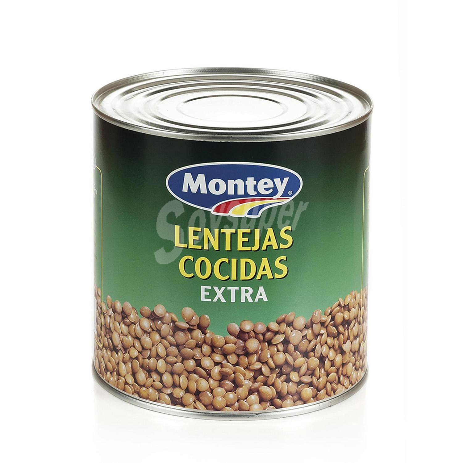 Lentejas cocidas Montey