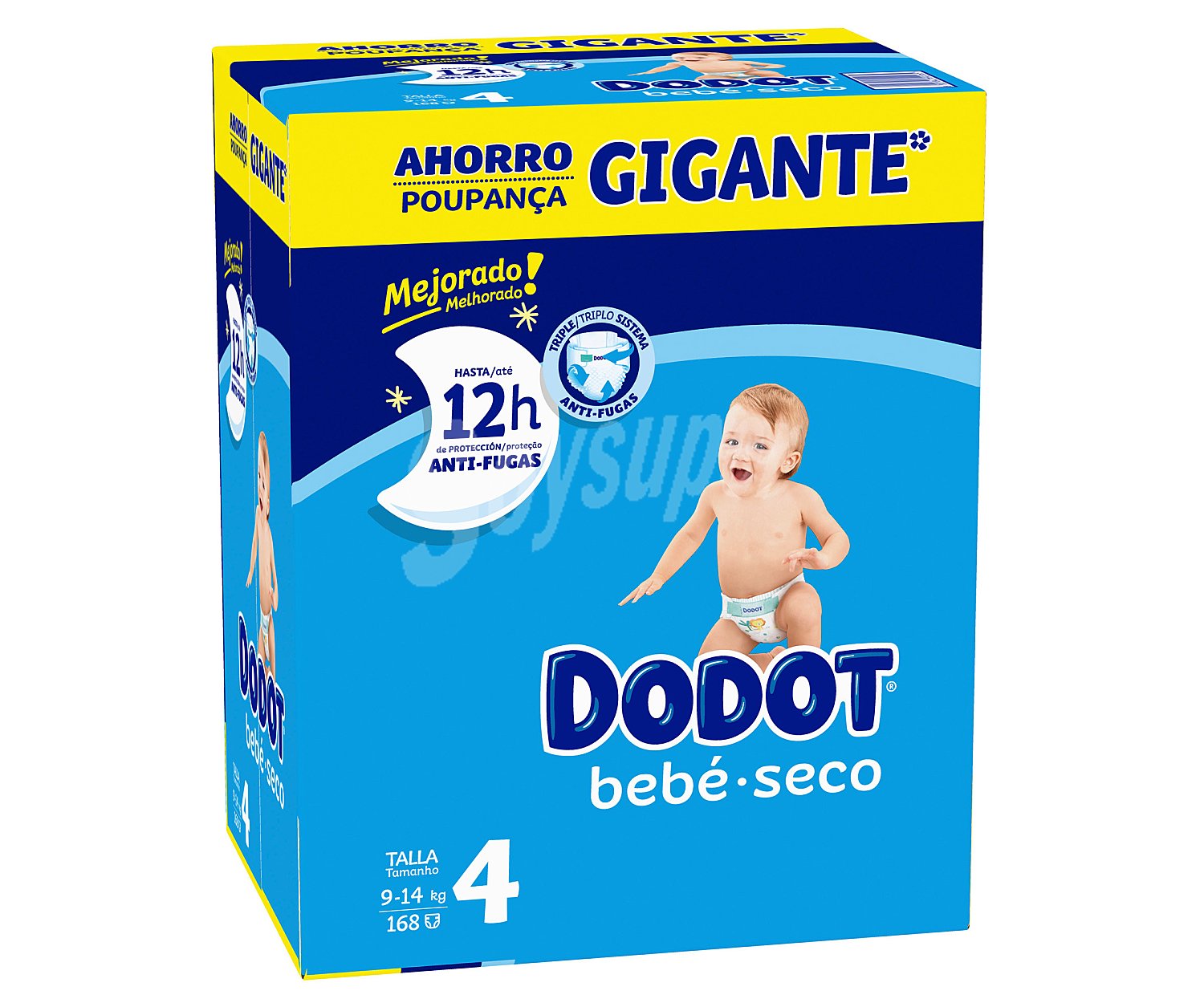 Pañales talla 4, para niños de 9 a 14 kilogramos Bebé-Seco