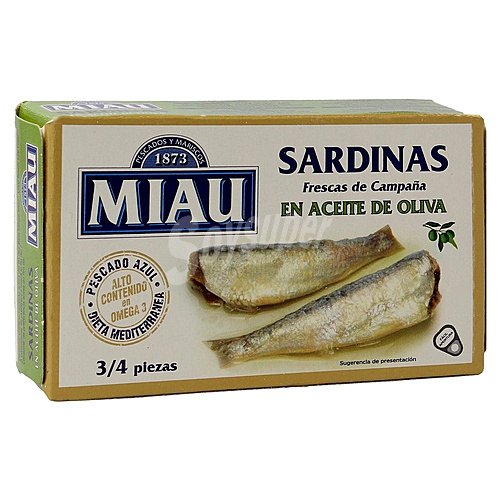 Miau Sardinas en aceite de oliva miau