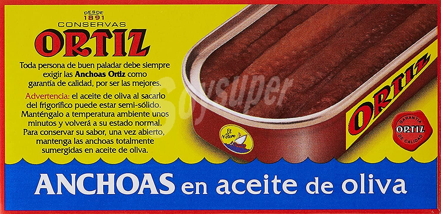 Filetes de anchoa en aceite de oliva